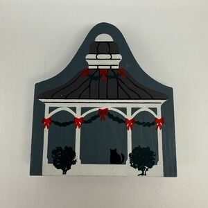 Cats Meow Bandstand Gazebo 2 Sided Holiday Village Vintage‎ 1985